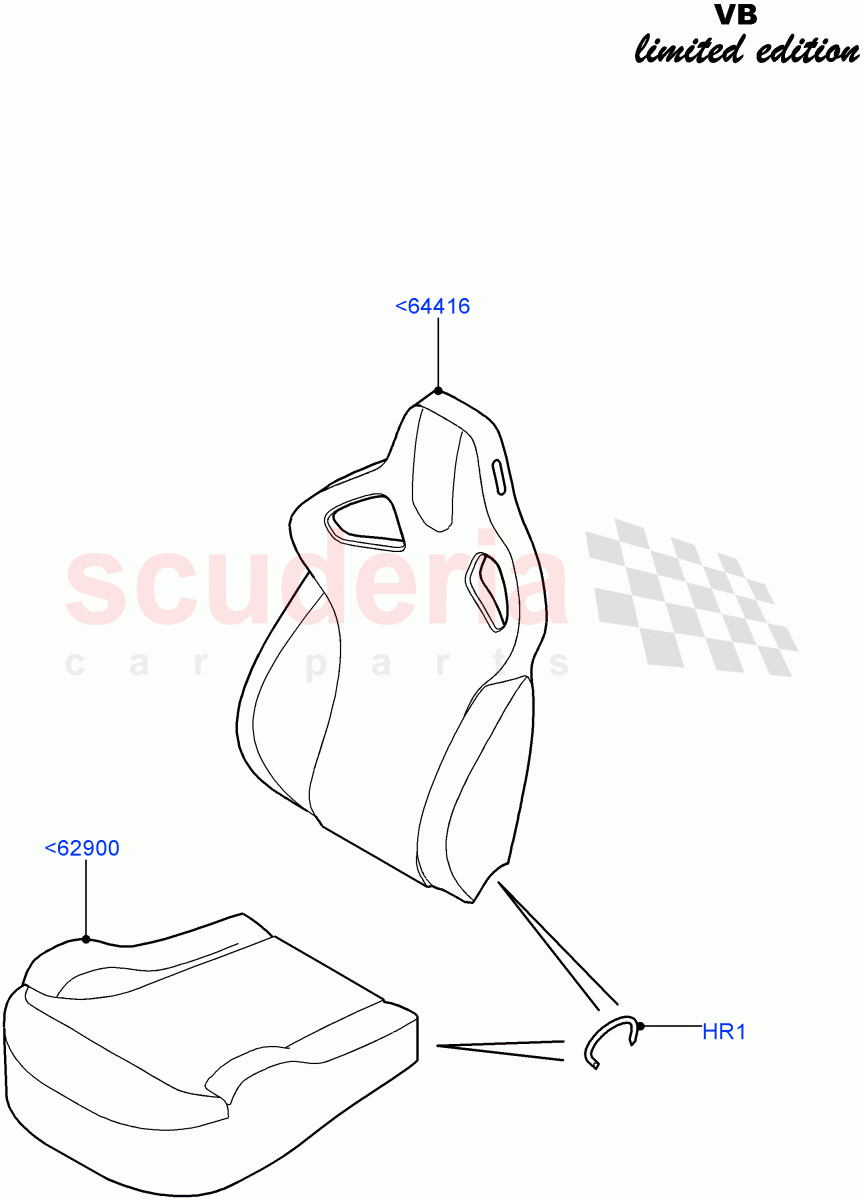 Front Seat Covers(Victoria Beckham Limited Edition,Halewood (UK)) of Land Rover Land Rover Range Rover Evoque (2012-2018) [2.0 Turbo Diesel]