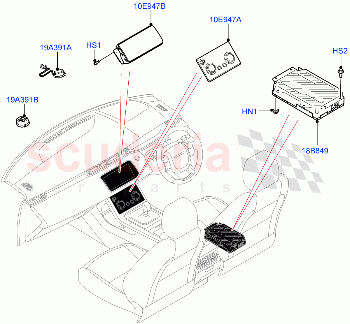 Audio Equipment - Original Fit(Changsu (China)) of Land Rover Land Rover Range Rover Evoque (2019+) [2.0 Turbo Petrol AJ200P]