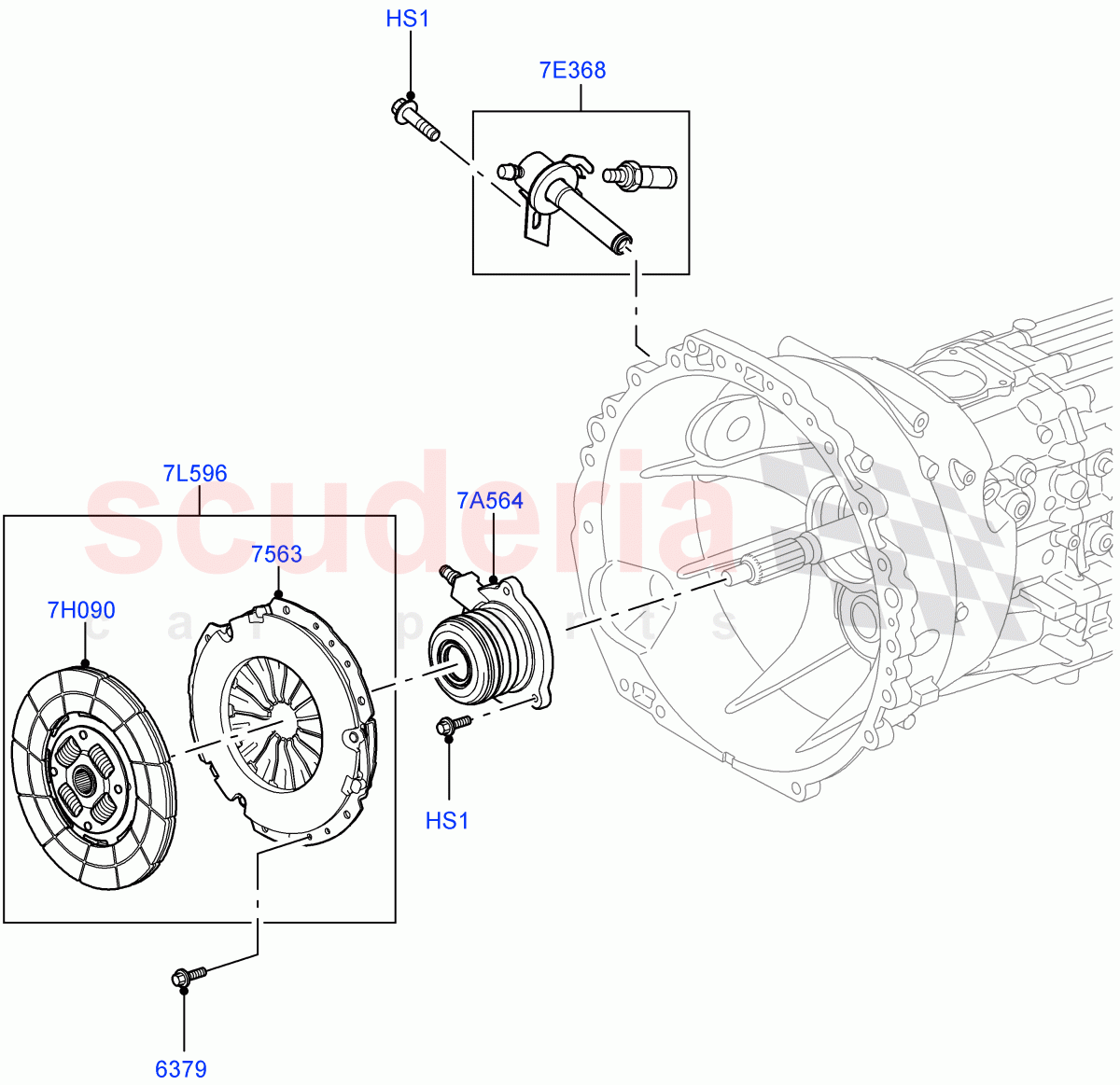 Clutch (6 Speed Man ZF S6-53) ((V) FROMAA000001, (V) TOBA999999) of Land Rover Land Rover Discovery 4 (2010-2016) [2.7 Diesel V6]