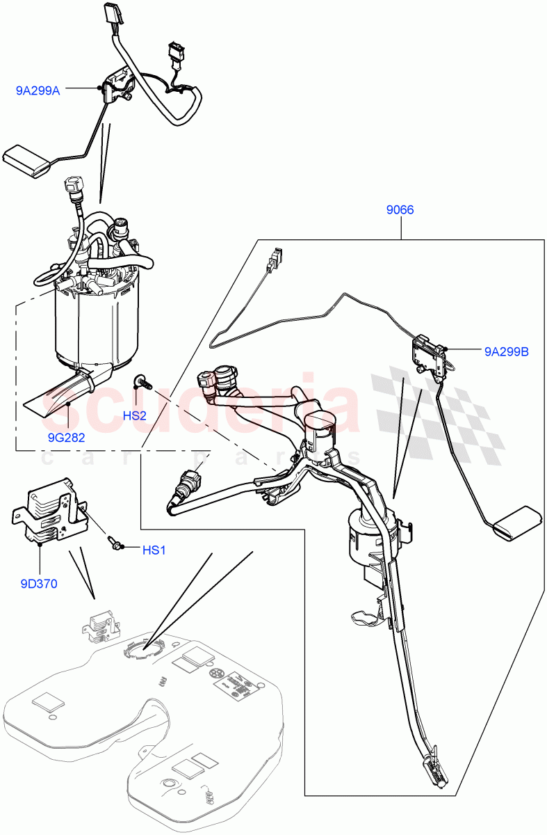 Fuel Pump And Sender Unit(5.0L OHC SGDI SC V8 Petrol - AJ133)((V)TOGA999999) of Land Rover Land Rover Range Rover Sport (2014+) [5.0 OHC SGDI SC V8 Petrol]