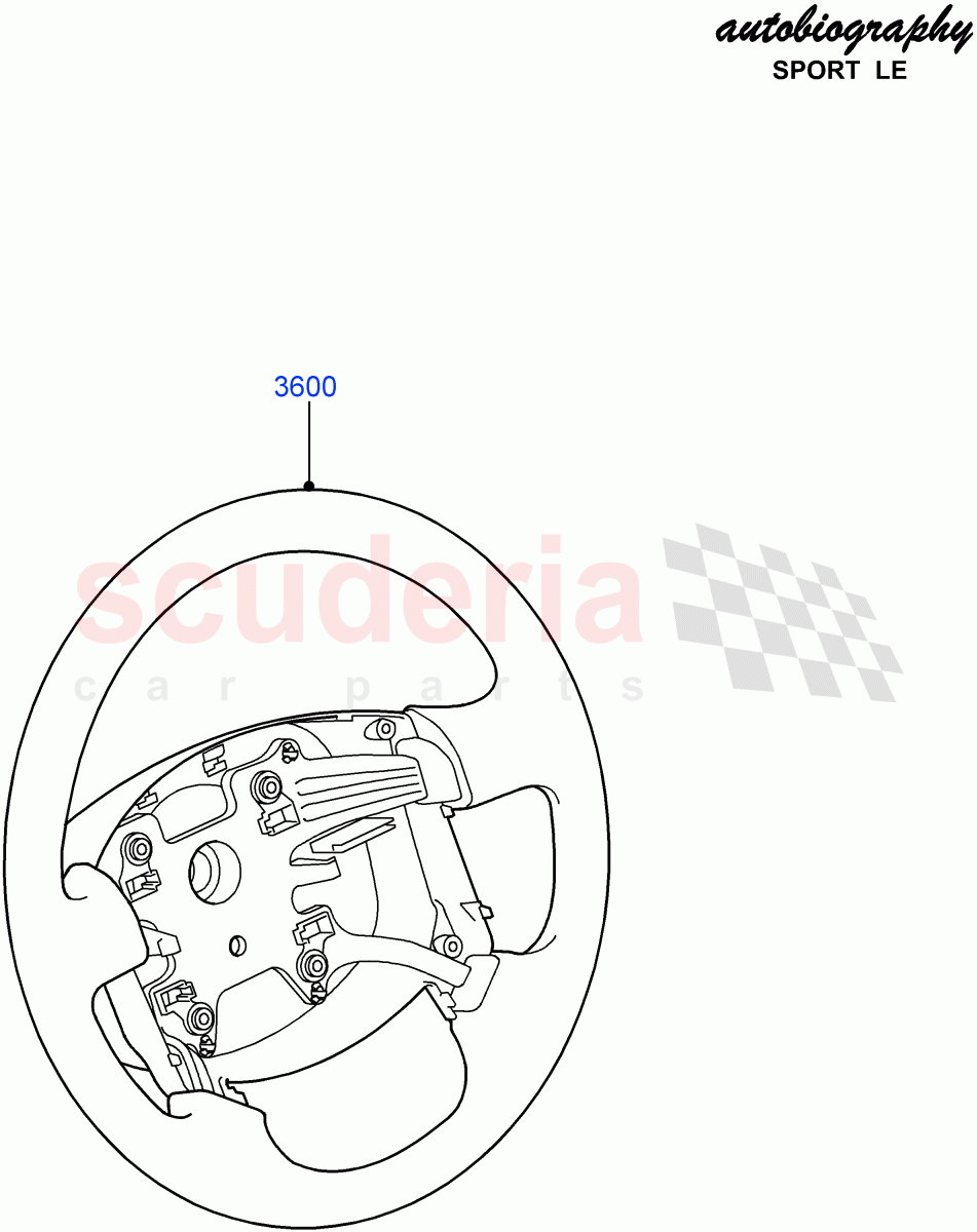 Steering Wheel(Autobiography Sport LE)((V)FROMCA000001) of Land Rover Land Rover Range Rover Sport (2010-2013) [3.0 Diesel 24V DOHC TC]