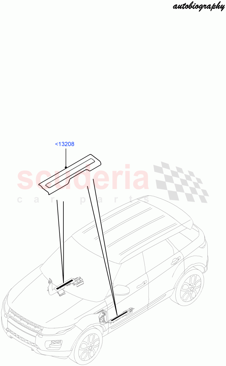 Side Trim(Sill)(5 Door,Frt Dr Treadstrip - Illum Autobio,Halewood (UK),Autobiography Pack)((V)FROMFH000001) of Land Rover Land Rover Range Rover Evoque (2012-2018) [2.0 Turbo Diesel]