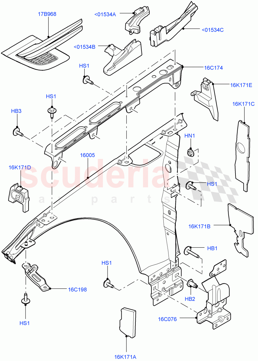 Dash Panel And Front Fenders of Land Rover Land Rover Range Rover Sport (2014+) [3.0 DOHC GDI SC V6 Petrol]