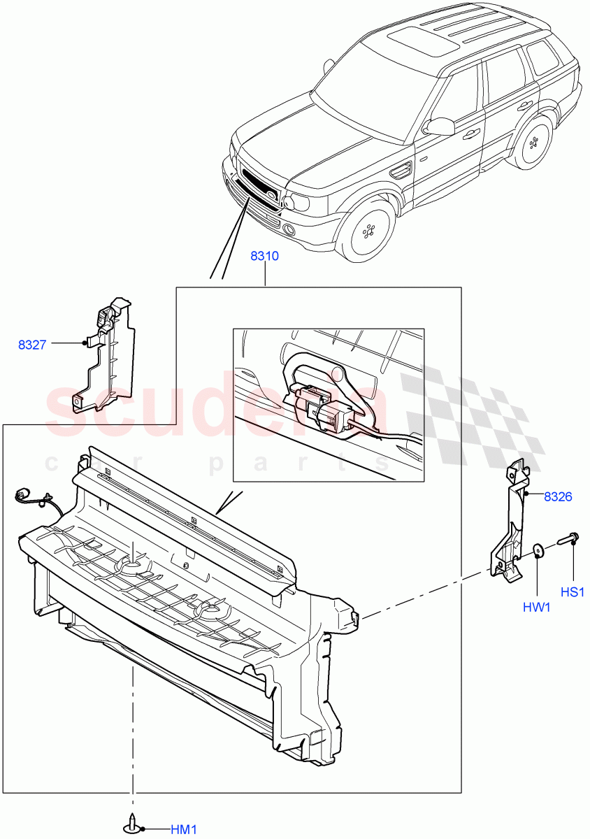 Air Deflectors ((V) FROMAA000001) of Land Rover Land Rover Range Rover Sport (2010-2013) [5.0 OHC SGDI NA V8 Petrol]