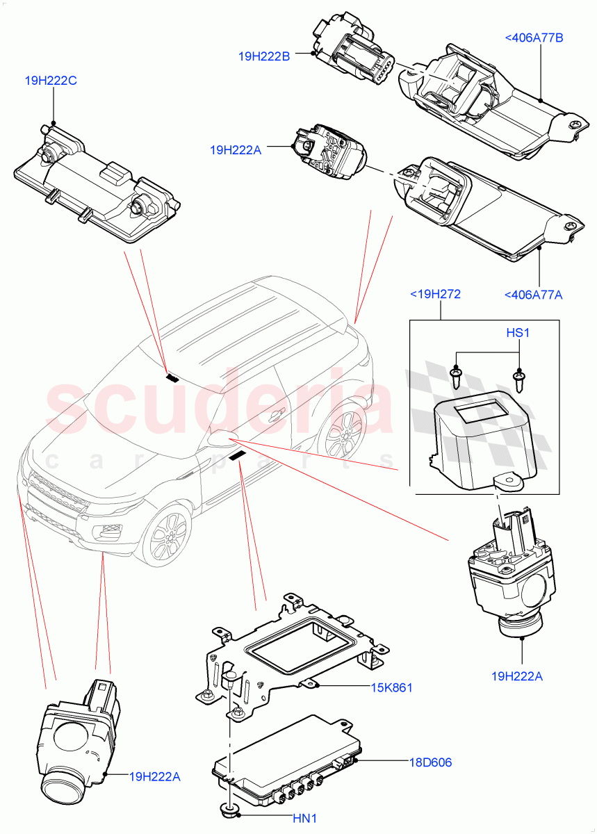 Camera Equipment(Changsu (China))((V)FROMEG000001) of Land Rover Land Rover Range Rover Evoque (2012-2018) [2.0 Turbo Diesel]