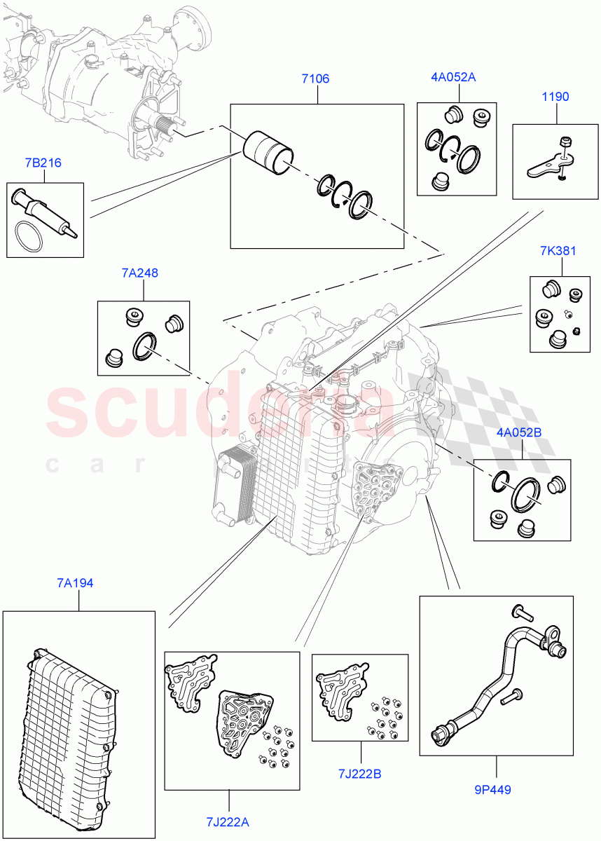 Transmission External Components (9 Speed Auto AWD, Changsu (China)) ((V) FROMEG000001) of Land Rover Land Rover Range Rover Evoque (2012-2018) [2.0 Turbo Diesel]