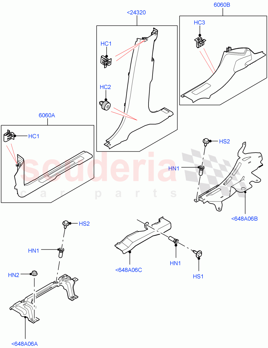 Side Trim(Sill)(Halewood (UK)) of Land Rover Land Rover Discovery Sport (2015+) [2.0 Turbo Petrol AJ200P]