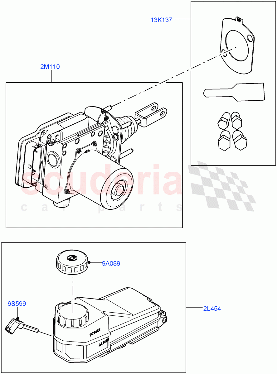 Brake And ABS Pump (Nitra Plant Build) ((V) FROMM2000001) of Land Rover Land Rover Discovery 5 (2017+) [2.0 Turbo Petrol AJ200P]