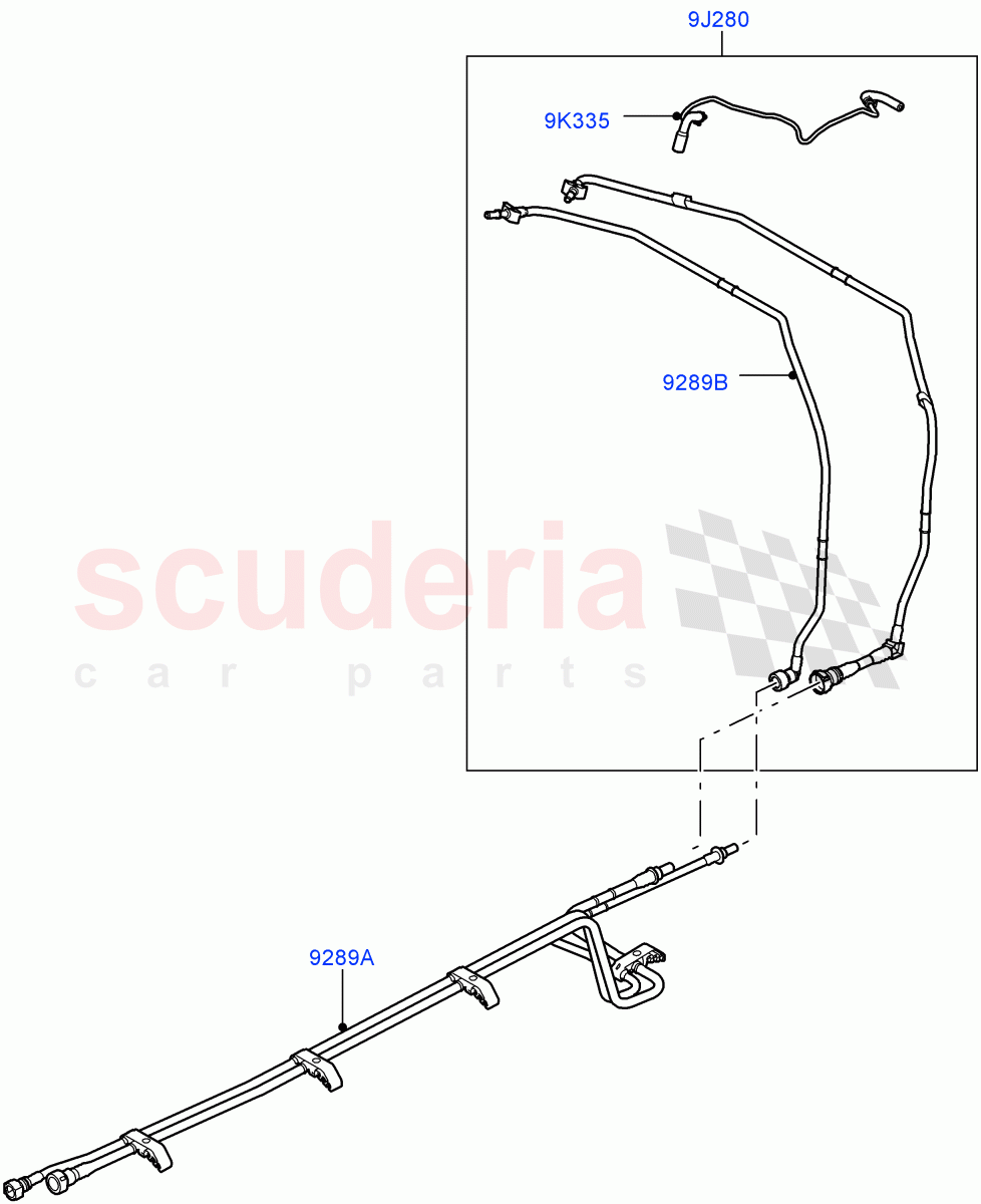 Fuel Lines(4.4L DOHC DITC V8 Diesel)((V)FROMBA000001) of Land Rover Land Rover Range Rover (2010-2012) [4.4 DOHC Diesel V8 DITC]