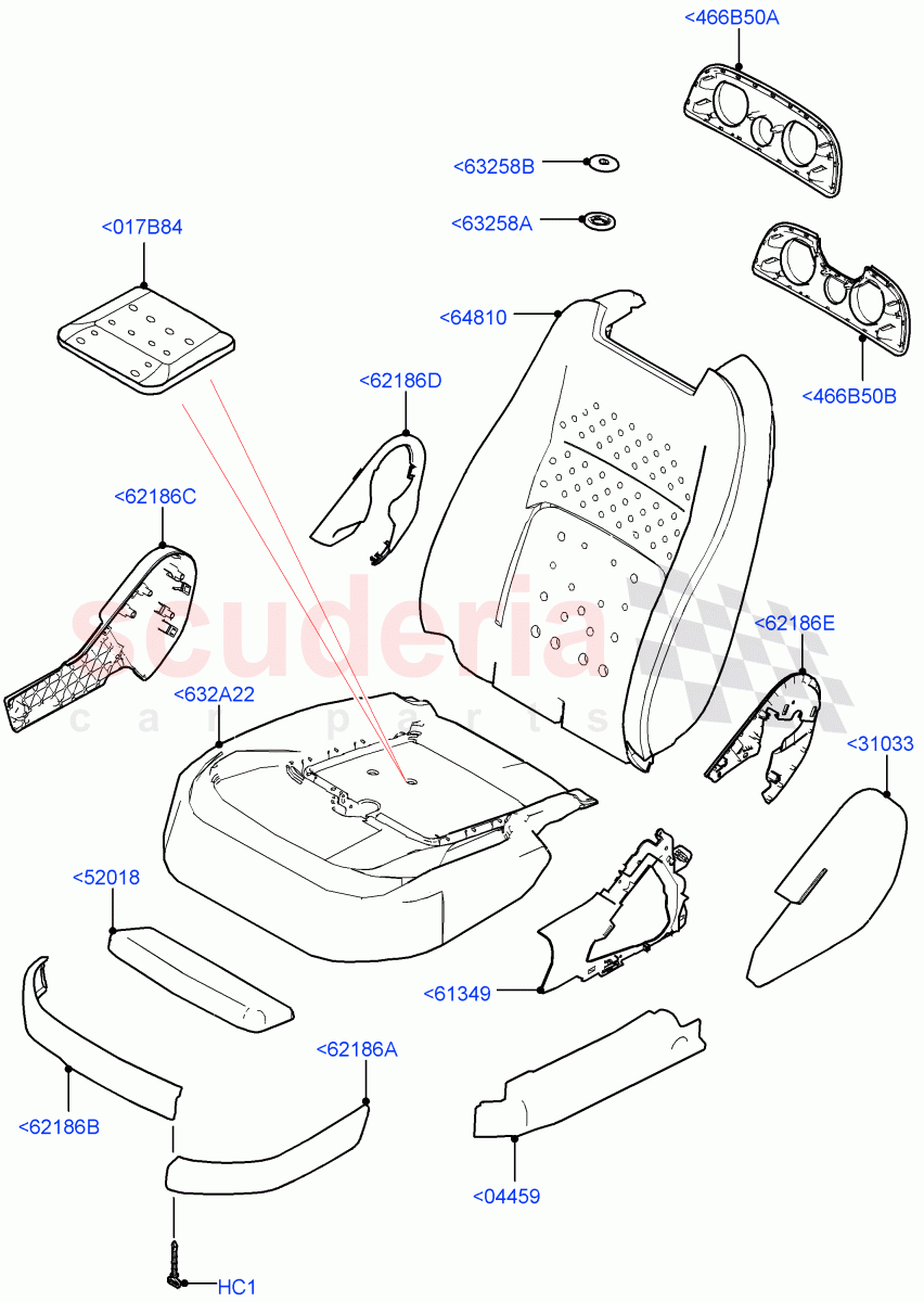 Front Seat Pads/Valances & Heating(Pads/Valances)((V)FROMJA000001) of Land Rover Land Rover Range Rover (2012-2021) [5.0 OHC SGDI NA V8 Petrol]