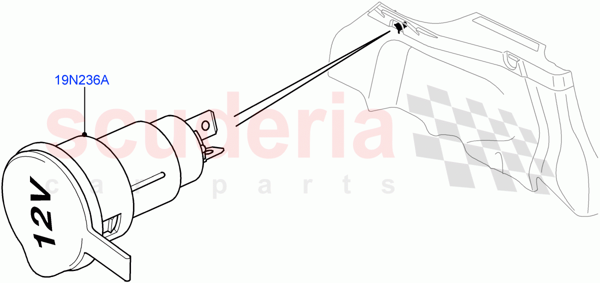 Auxiliary Electrical Power Points ((V) FROMAA000001) of Land Rover Land Rover Range Rover Sport (2010-2013) [3.6 V8 32V DOHC EFI Diesel]