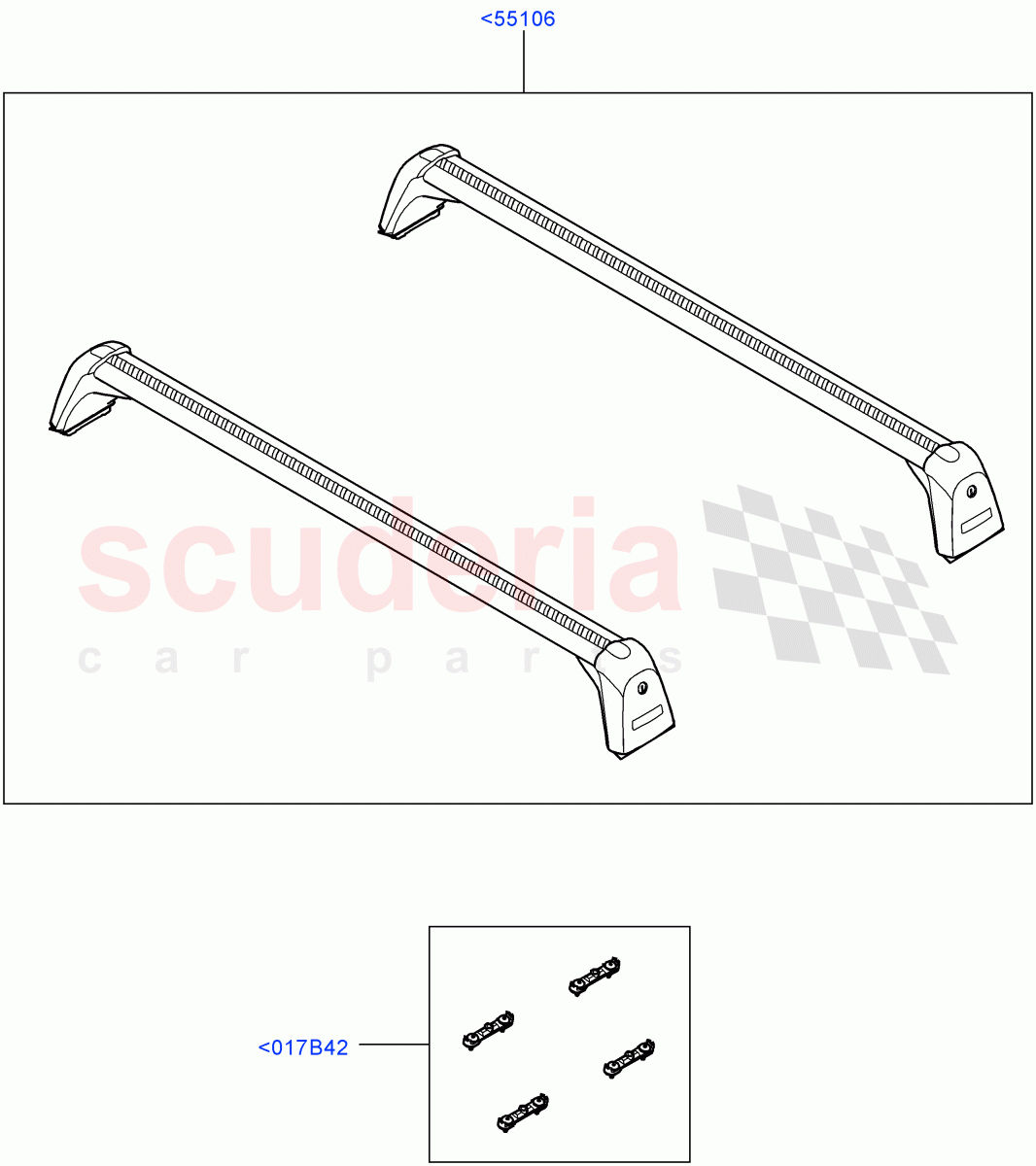 Roof Rails & Crossbars of Land Rover Land Rover Range Rover (2022+) [3.0 I6 Turbo Petrol AJ20P6]