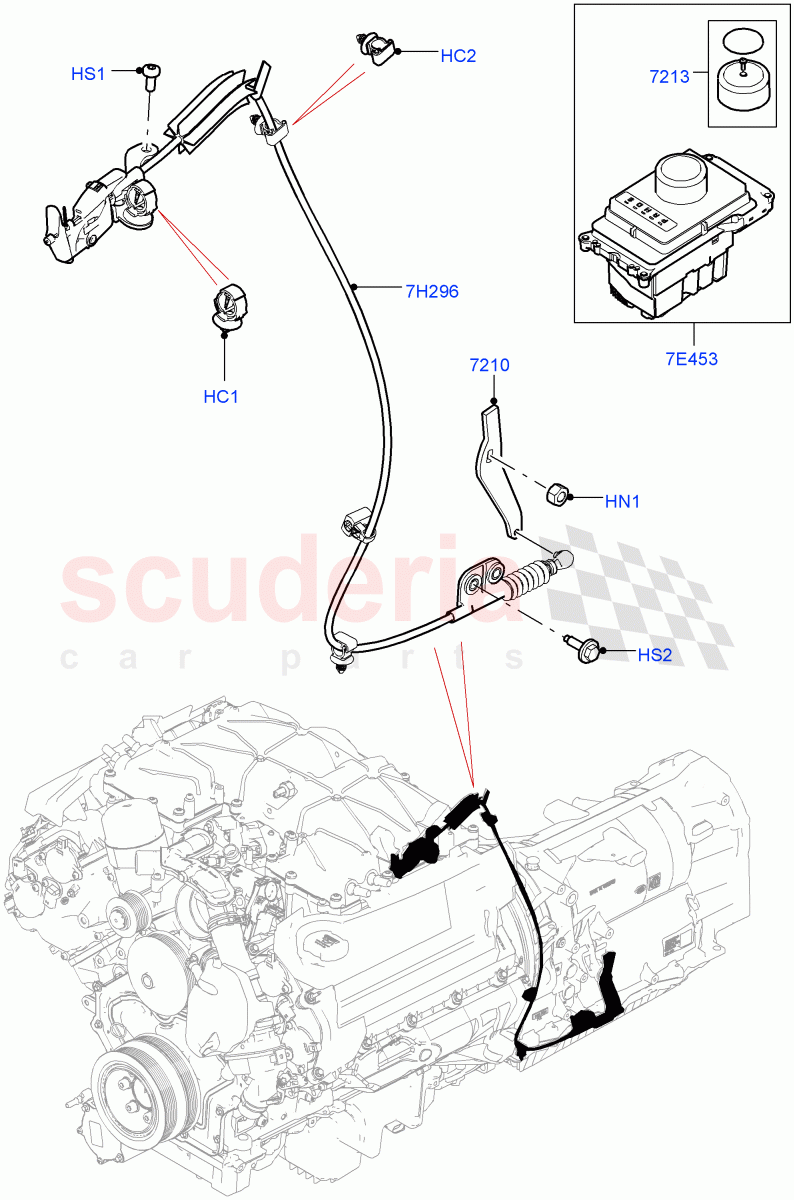 Gear Change-Automatic Transmission(Solihull Plant Build)(2.0L I4 DSL MID DOHC AJ200,8 Speed Auto Trans ZF 8HP45,3.0L DOHC GDI SC V6 PETROL)((V)FROMHA000001) of Land Rover Land Rover Range Rover (2012-2021) [2.0 Turbo Petrol GTDI]