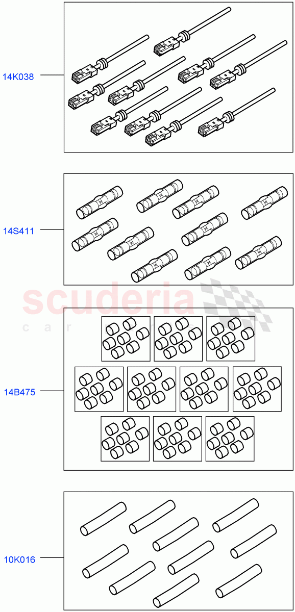 Pigtail Wiring Kits(Nitra Plant Build) ((V) FROMK2000001) of Land Rover Land Rover Discovery 5 (2017+) [3.0 Diesel 24V DOHC TC]