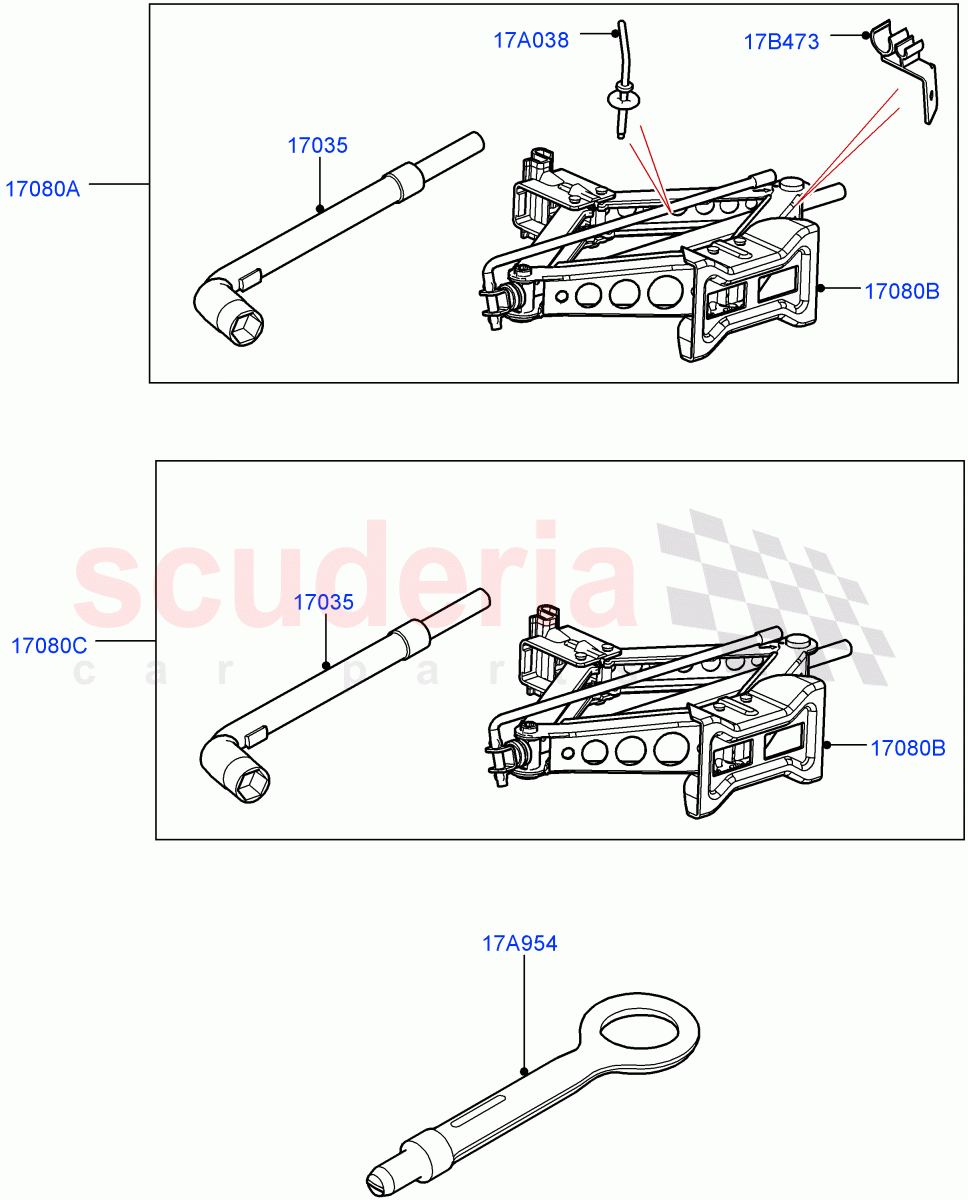 Tools(Halewood (UK)) of Land Rover Land Rover Discovery Sport (2015+) [1.5 I3 Turbo Petrol AJ20P3]