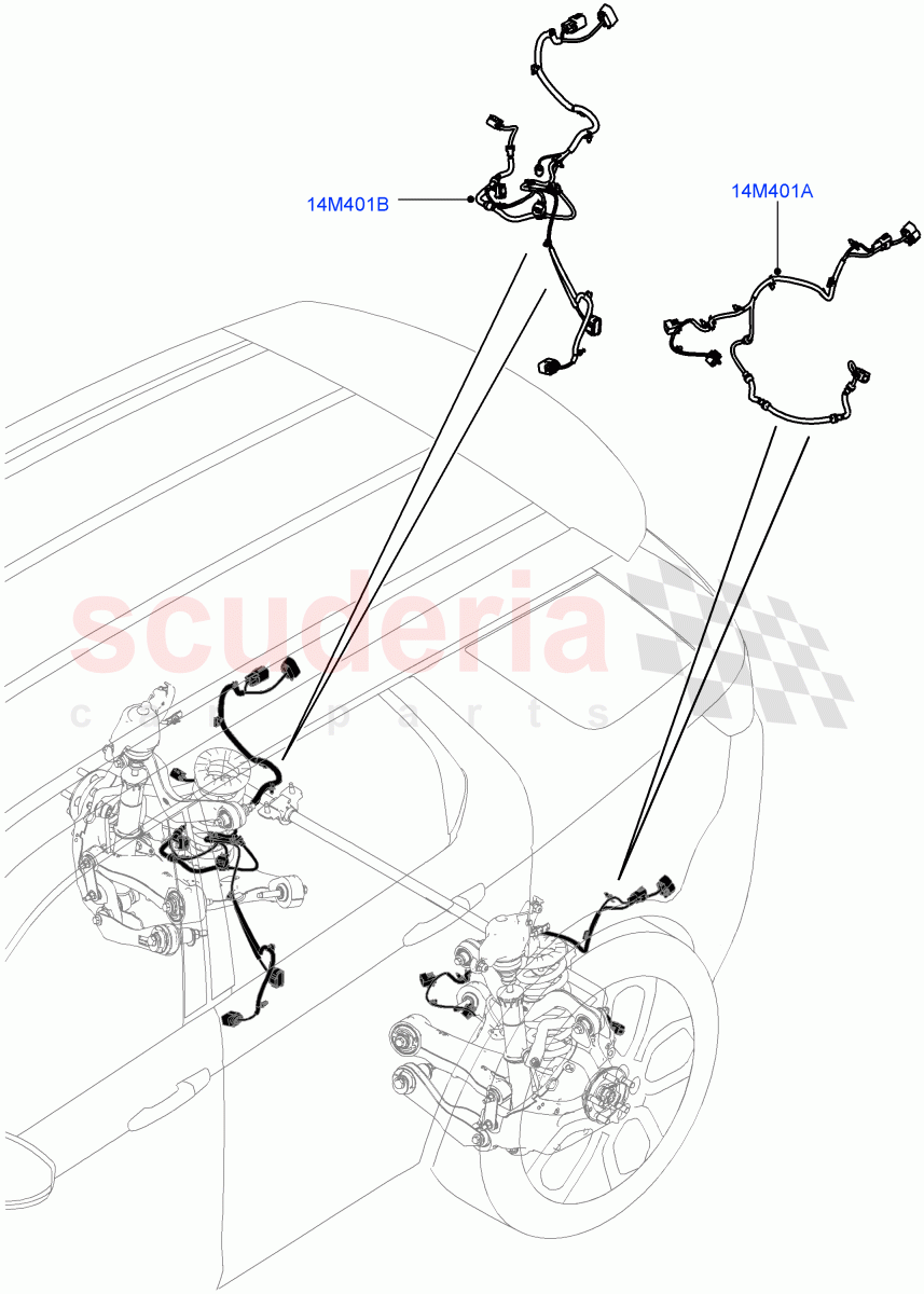 Electrical Wiring - Chassis(Chassis)(Halewood (UK))((V)TOKH999999) of Land Rover Land Rover Discovery Sport (2015+) [1.5 I3 Turbo Petrol AJ20P3]