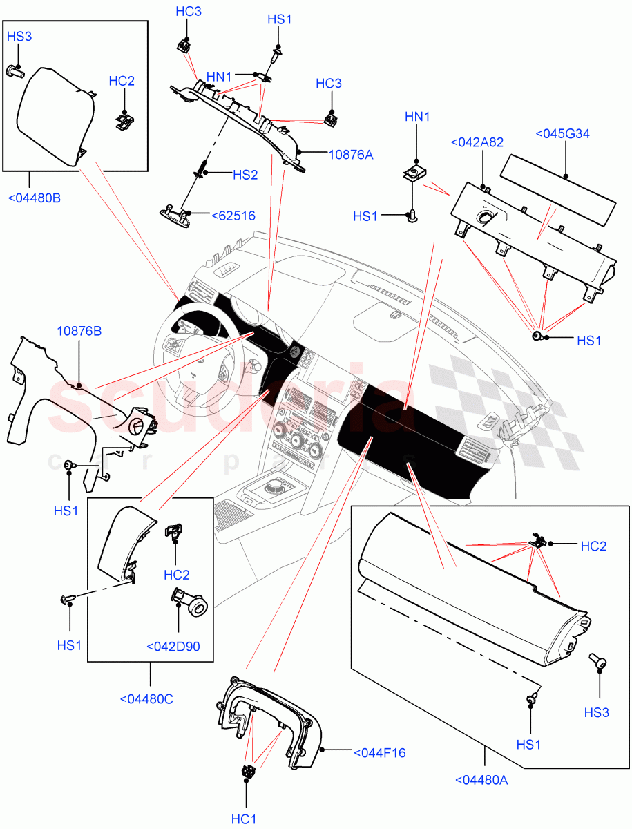 Instrument Panel(External, Centre)(Itatiaia (Brazil))((V)FROMGT000001) of Land Rover Land Rover Discovery Sport (2015+) [2.0 Turbo Petrol AJ200P]