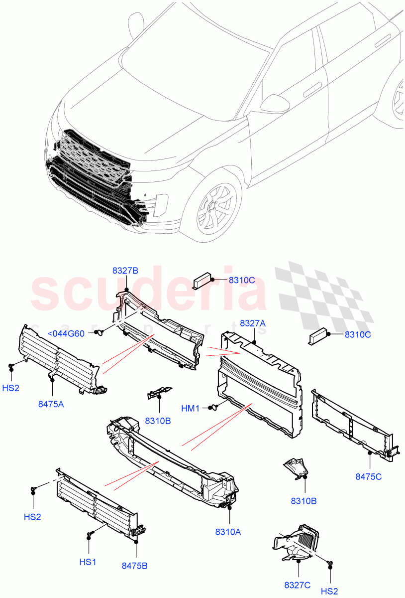 Air Deflectors (Halewood (UK)) of Land Rover Land Rover Range Rover Evoque (2019+) [2.0 Turbo Diesel]