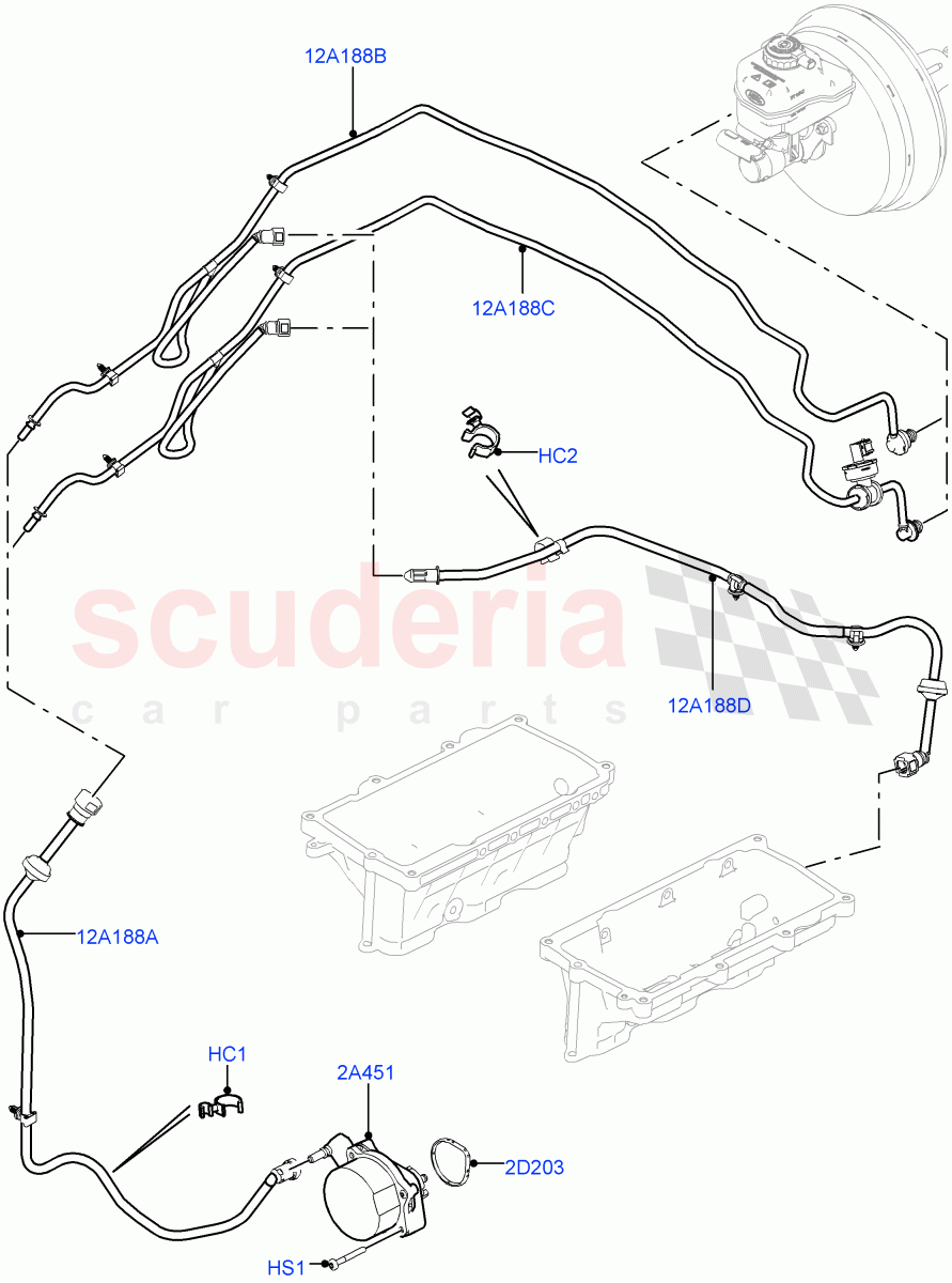 Vacuum Control And Air Injection (3.0L DOHC GDI SC V6 PETROL, LHD) ((V) FROMEA000001) of Land Rover Land Rover Discovery 4 (2010-2016) [3.0 DOHC GDI SC V6 Petrol]