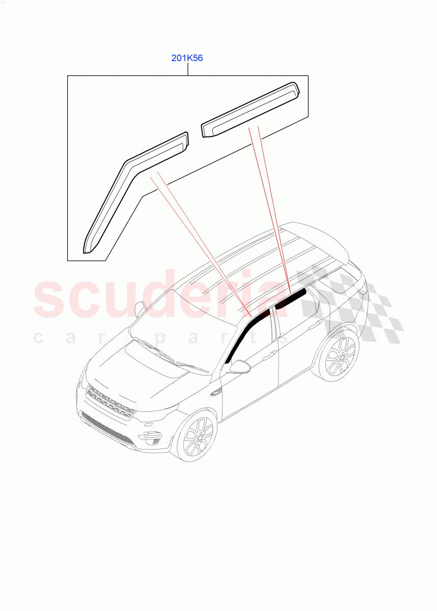 Exterior Body Styling Items(Side)(Itatiaia (Brazil),Halewood (UK)) of Land Rover Land Rover Discovery Sport (2015+) [2.0 Turbo Diesel]