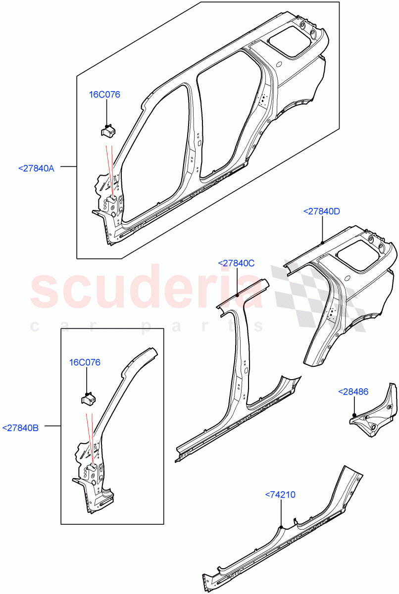 Side Panels - Outer(Changsu (China))((V)FROMFG000001) of Land Rover Land Rover Discovery Sport (2015+) [2.0 Turbo Diesel AJ21D4]