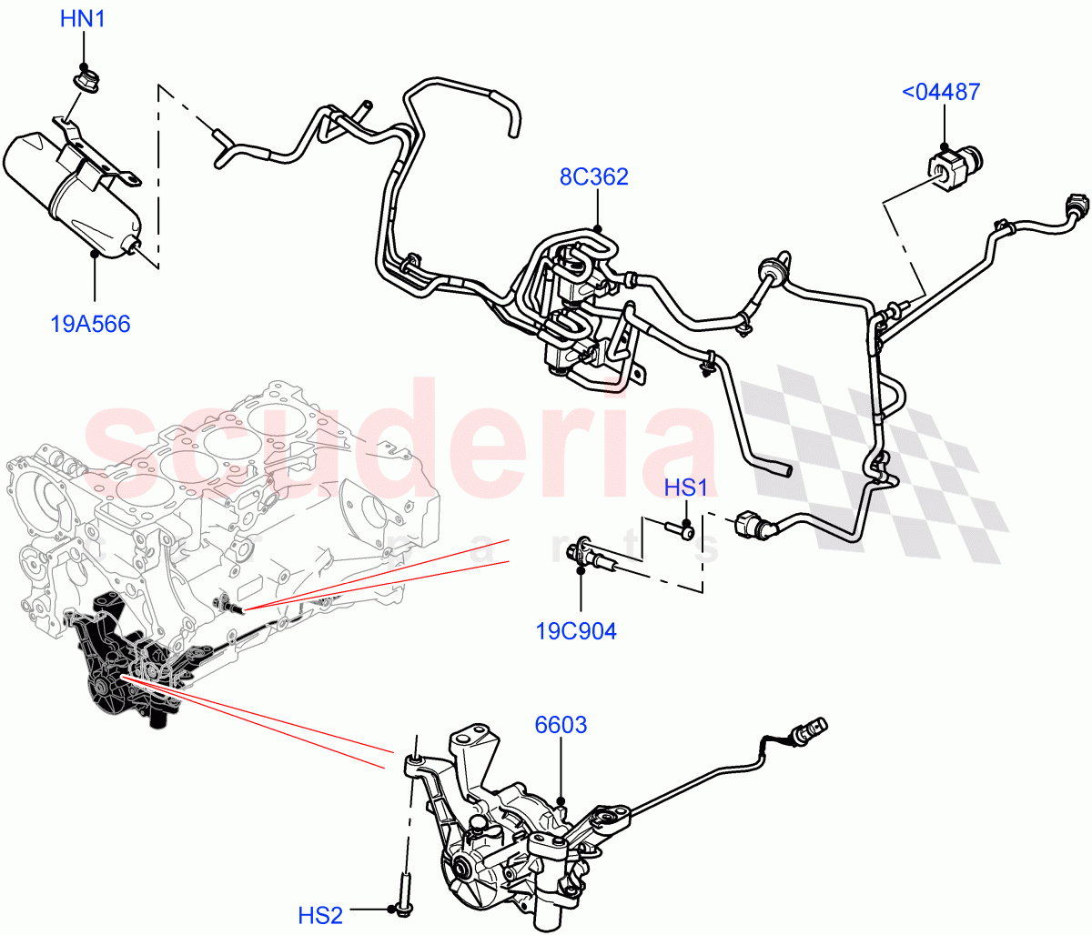 Vacuum Control And Air Injection(Nitra Plant Build)(2.0L I4 DSL HIGH DOHC AJ200)((V)FROML2000001) of Land Rover Land Rover Defender (2020+) [2.0 Turbo Diesel]