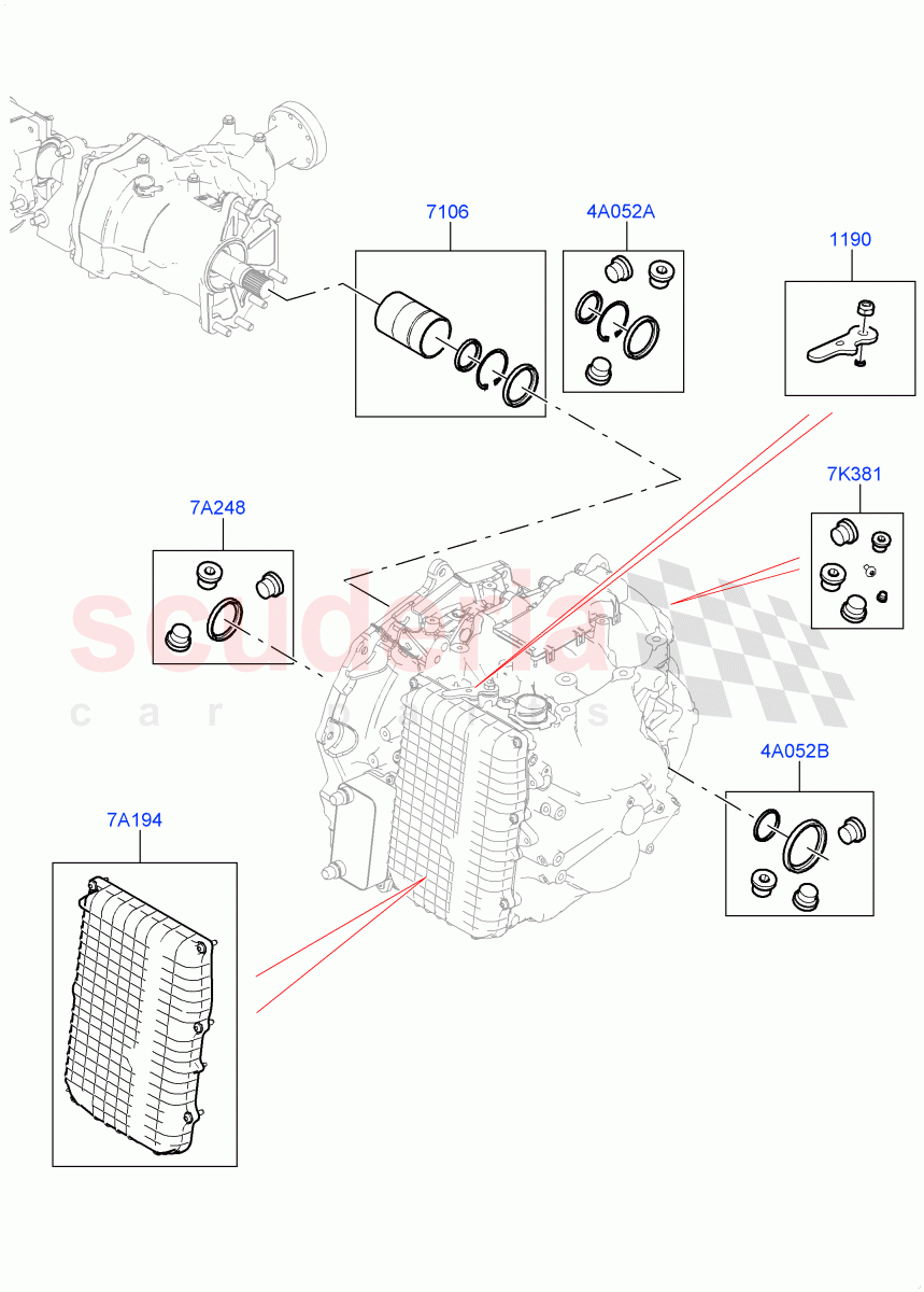 Transmission External Components (9 Speed Auto Trans 9HP50, Itatiaia (Brazil)) ((V) FROMLT000001) of Land Rover Land Rover Discovery Sport (2015+) [2.0 Turbo Diesel]