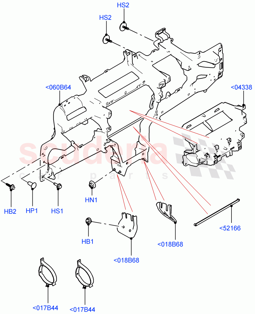 Instrument Panel(Upper, Internal Components)(Changsu (China))((V)FROMKG446857) of Land Rover Land Rover Discovery Sport (2015+) [2.2 Single Turbo Diesel]