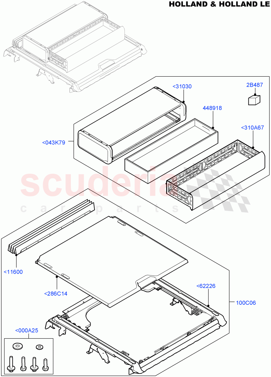 Load Compartment Trim(Holland & Holland LE)((V)FROMFA000001) of Land Rover Land Rover Range Rover (2012-2021) [3.0 I6 Turbo Petrol AJ20P6]