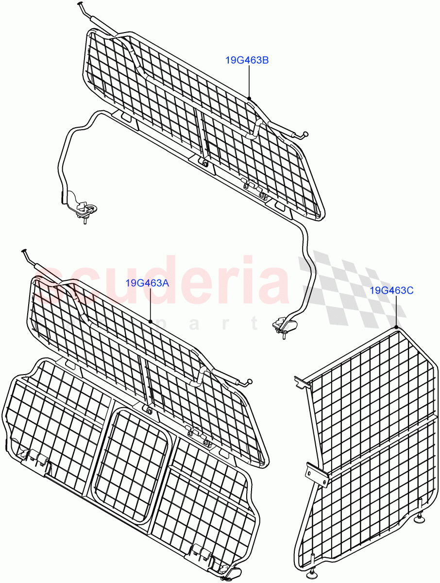 Cargo Barrier of Land Rover Land Rover Defender (2020+) [2.0 Turbo Diesel]