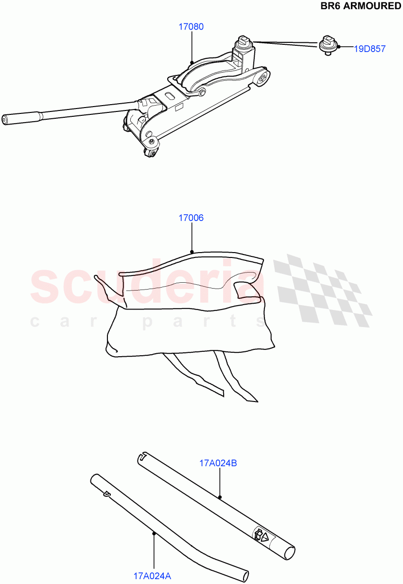 Tools(With B6 Level Armouring)((V)FROMAA000001) of Land Rover Land Rover Range Rover (2010-2012) [5.0 OHC SGDI SC V8 Petrol]