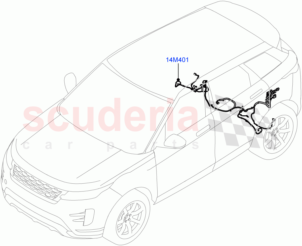 Electrical Wiring - Chassis(Itatiaia (Brazil)) of Land Rover Land Rover Range Rover Evoque (2019+) [1.5 I3 Turbo Petrol AJ20P3]