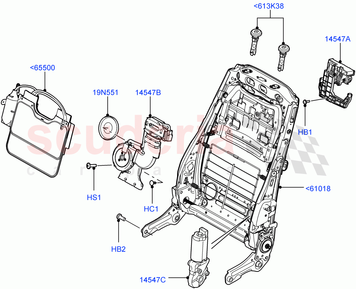Front Seat Back ((V) FROMAA000001) of Land Rover Land Rover Range Rover (2010-2012) [4.4 DOHC Diesel V8 DITC]