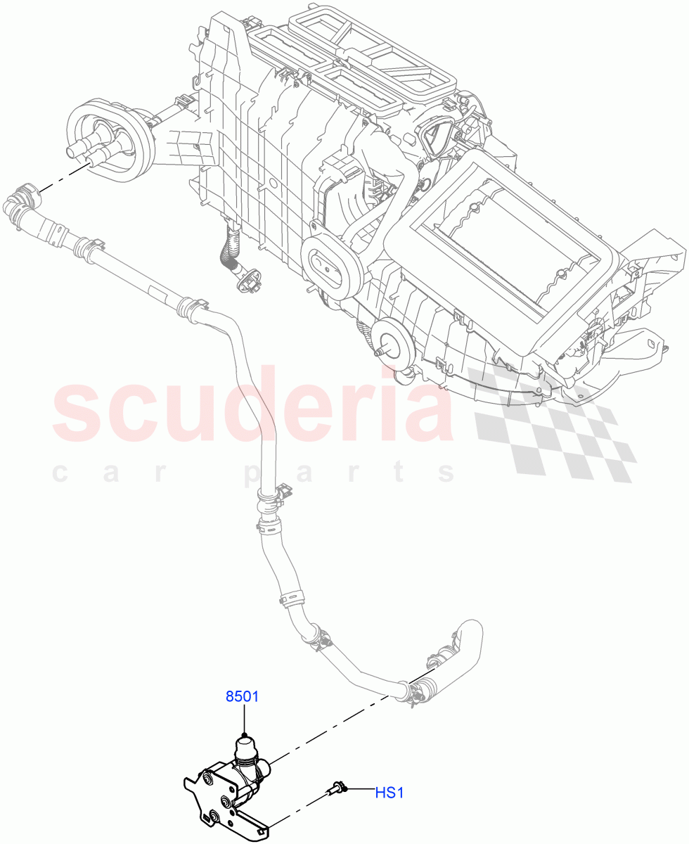 Auxiliary Circulation Coolant Pump(3.0L AJ20D6 Diesel High)((V)FROMMA000001) of Land Rover Land Rover Range Rover Velar (2017+) [2.0 Turbo Petrol AJ200P]