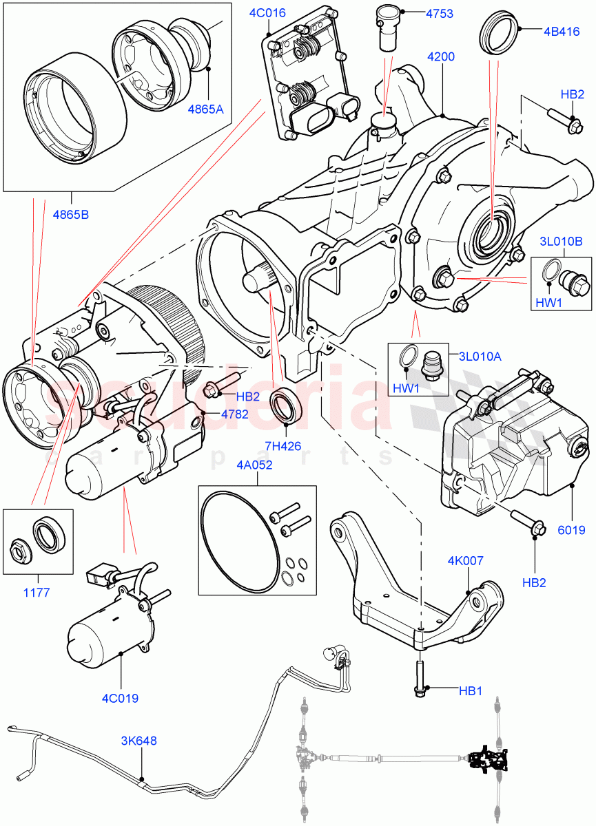 Rear Axle(Changsu (China),Efficient Driveline)((V)FROMGG134738) of Land Rover Land Rover Range Rover Evoque (2012-2018) [2.0 Turbo Petrol AJ200P]