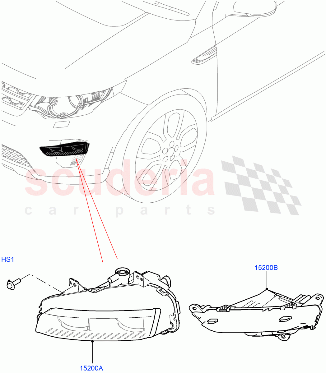 Front Fog Lamps(Halewood (UK),With Front Fog Lamps) of Land Rover Land Rover Discovery Sport (2015+) [2.0 Turbo Diesel]