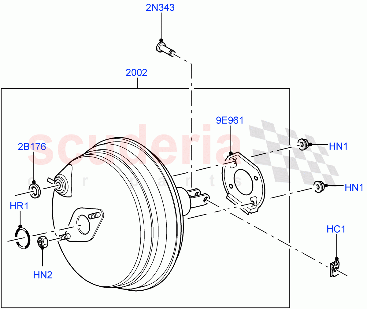 Brake Booster((V)FROMAA000001) of Land Rover Land Rover Range Rover Sport (2010-2013) [3.6 V8 32V DOHC EFI Diesel]