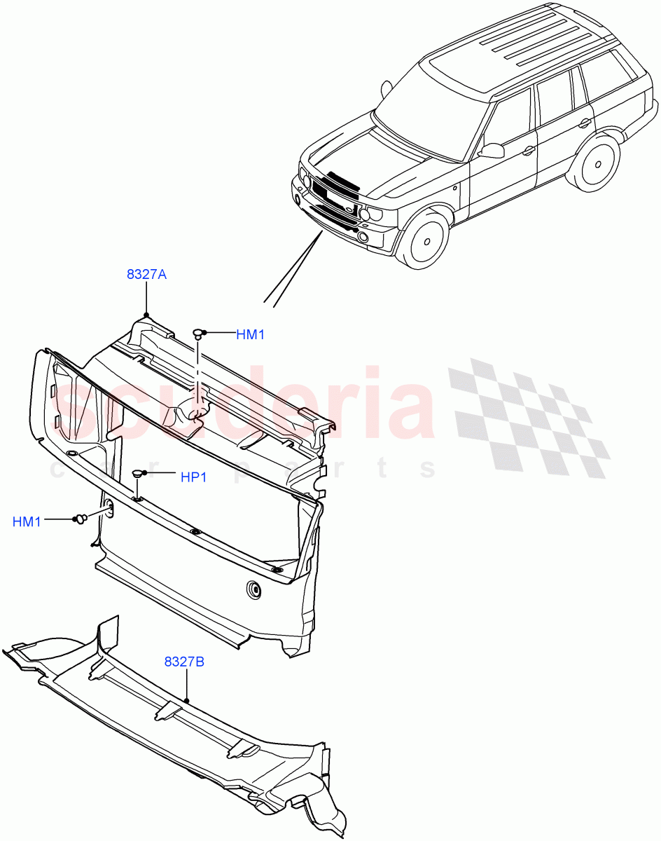 Air Deflectors((V)FROMAA000001) of Land Rover Land Rover Range Rover (2010-2012) [5.0 OHC SGDI SC V8 Petrol]