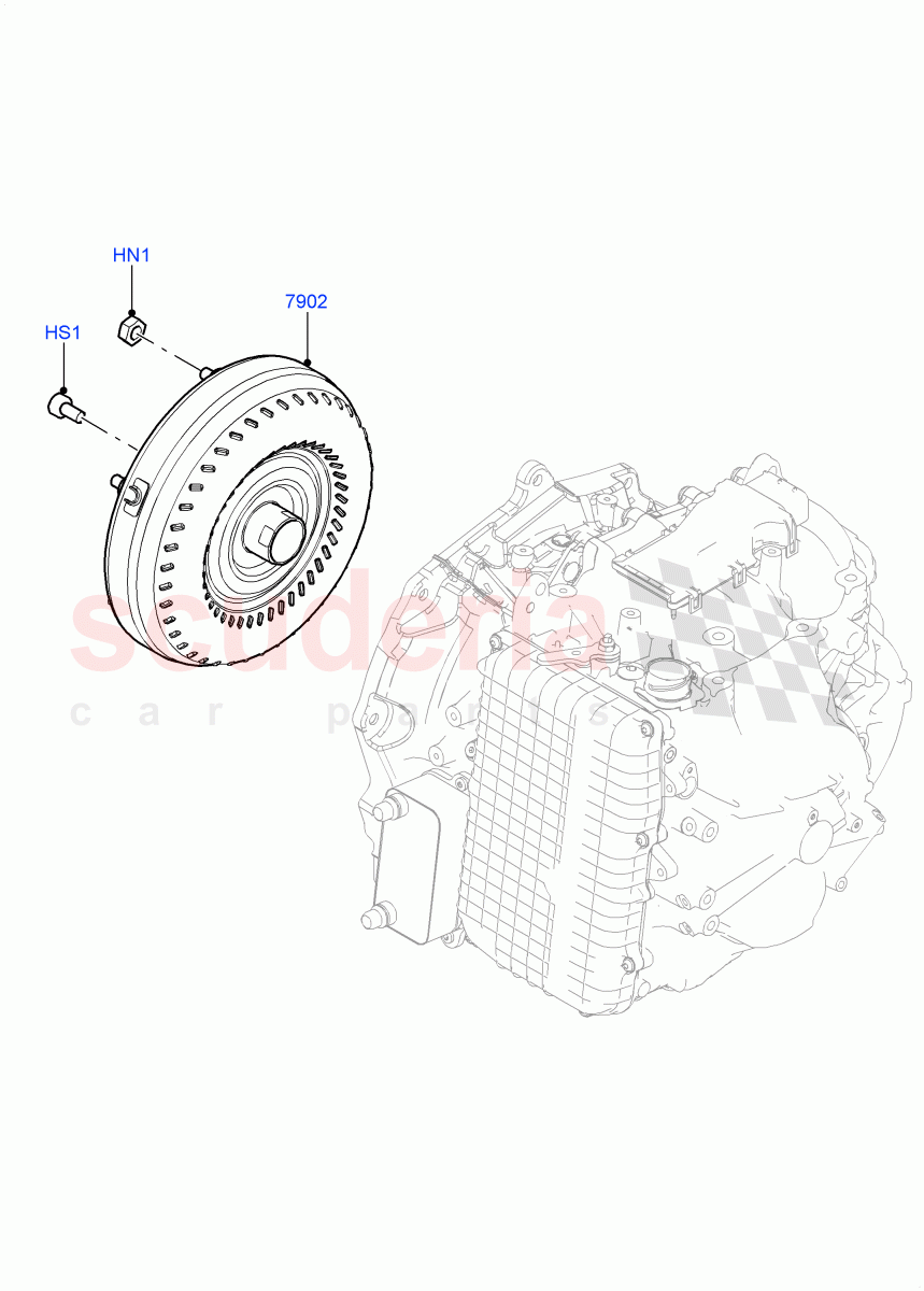 Converter(9 Speed Auto Trans 9HP50,Itatiaia (Brazil))((V)FROMLT000001) of Land Rover Land Rover Discovery Sport (2015+) [2.2 Single Turbo Diesel]