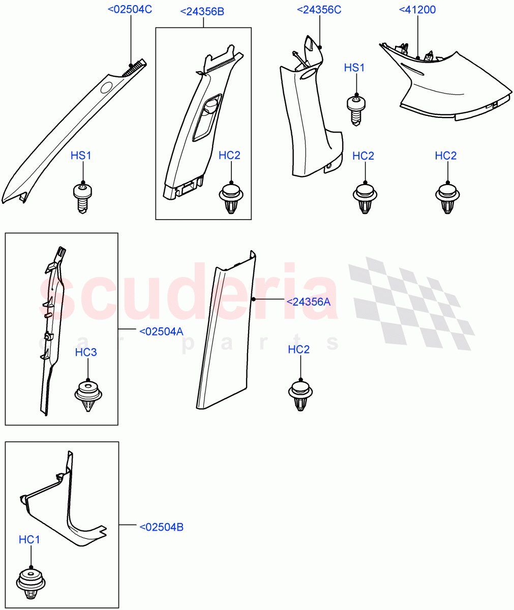 Side Trim(Front And Rear)((V)TO9A999999) of Land Rover Land Rover Range Rover Sport (2005-2009) [2.7 Diesel V6]