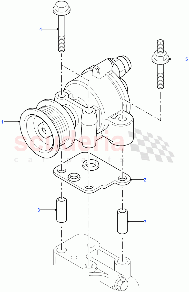 Vacuum Pump(2.4L Duratorq-TDCi HPCR(140PS)-Puma)((V)FROM7A000001,(V)TOBA999999) of Land Rover Land Rover Defender (2007-2016)