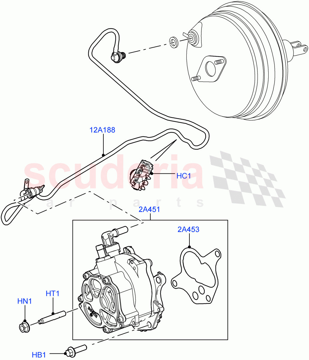 Vacuum Control And Air Injection (3.6L V8 32V DOHC EFi Diesel Lion) ((V) FROMAA000001) of Land Rover Land Rover Range Rover (2010-2012) [3.6 V8 32V DOHC EFI Diesel]