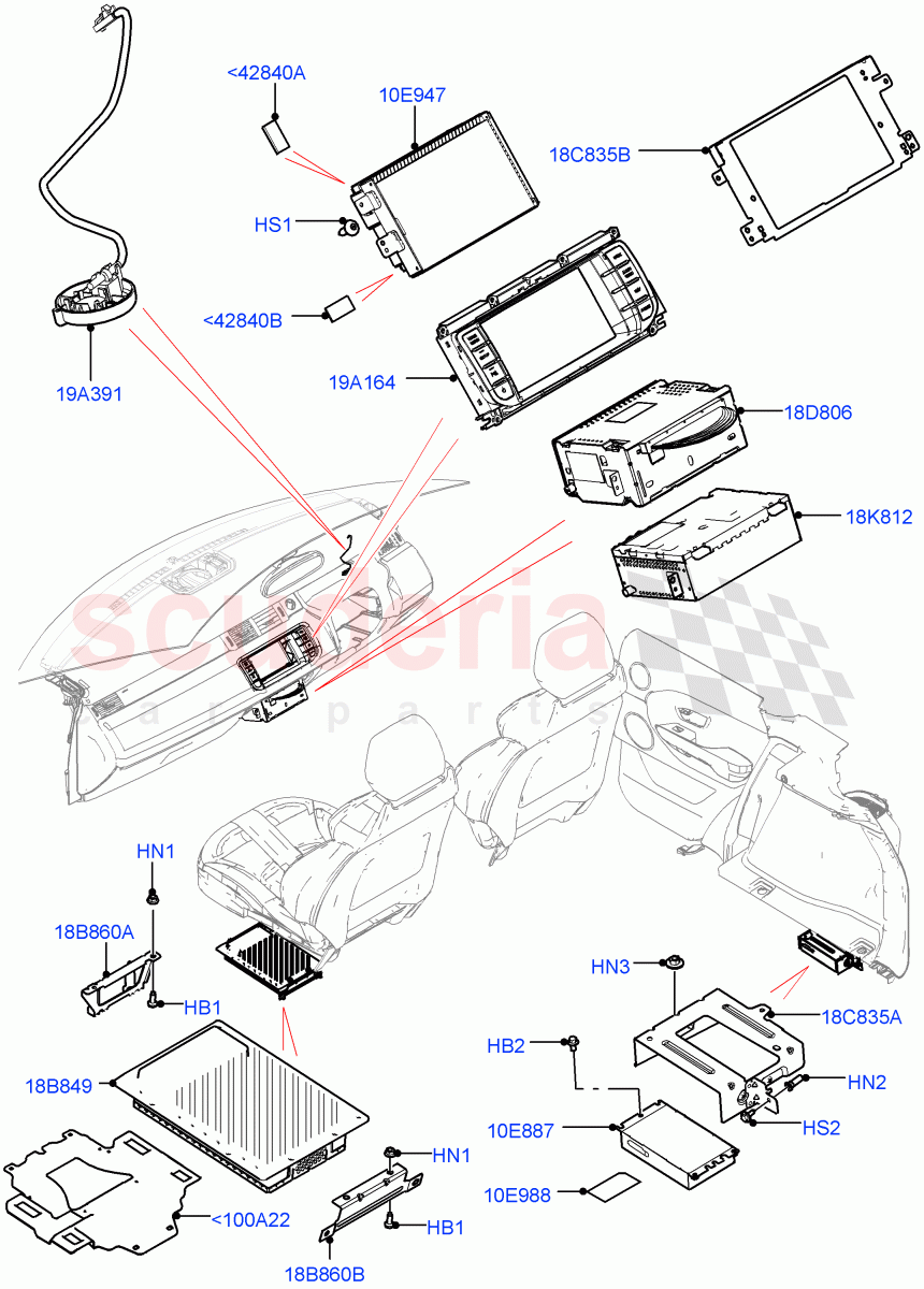 Audio Equipment - Original Fit (Changsu (China)) ((V) FROMEG000001) of Land Rover Land Rover Range Rover Evoque (2012-2018) [2.0 Turbo Petrol AJ200P]