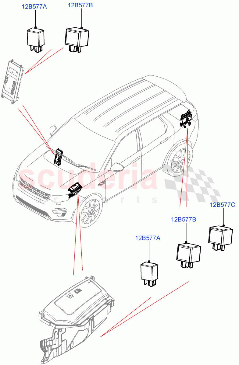 Relays(Itatiaia (Brazil))((V)FROMGT000001) of Land Rover Land Rover Discovery Sport (2015+) [1.5 I3 Turbo Petrol AJ20P3]