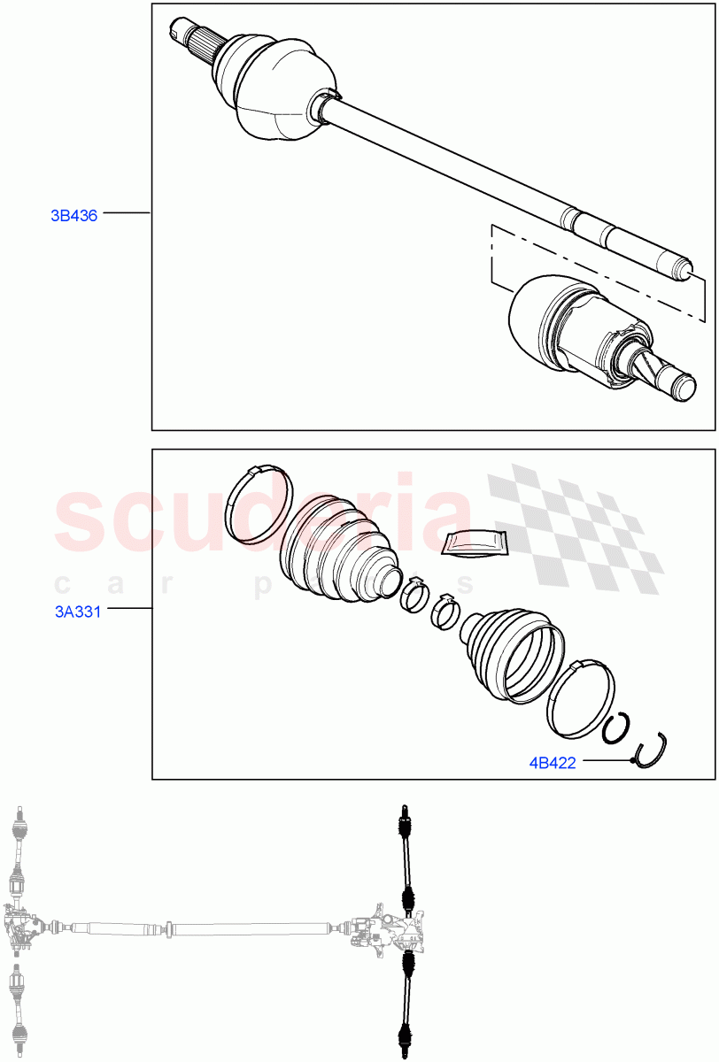 Drive Shaft - Rear Axle Drive(Changsu (China))((V)FROMEG000001) of Land Rover Land Rover Range Rover Evoque (2012-2018) [2.2 Single Turbo Diesel]