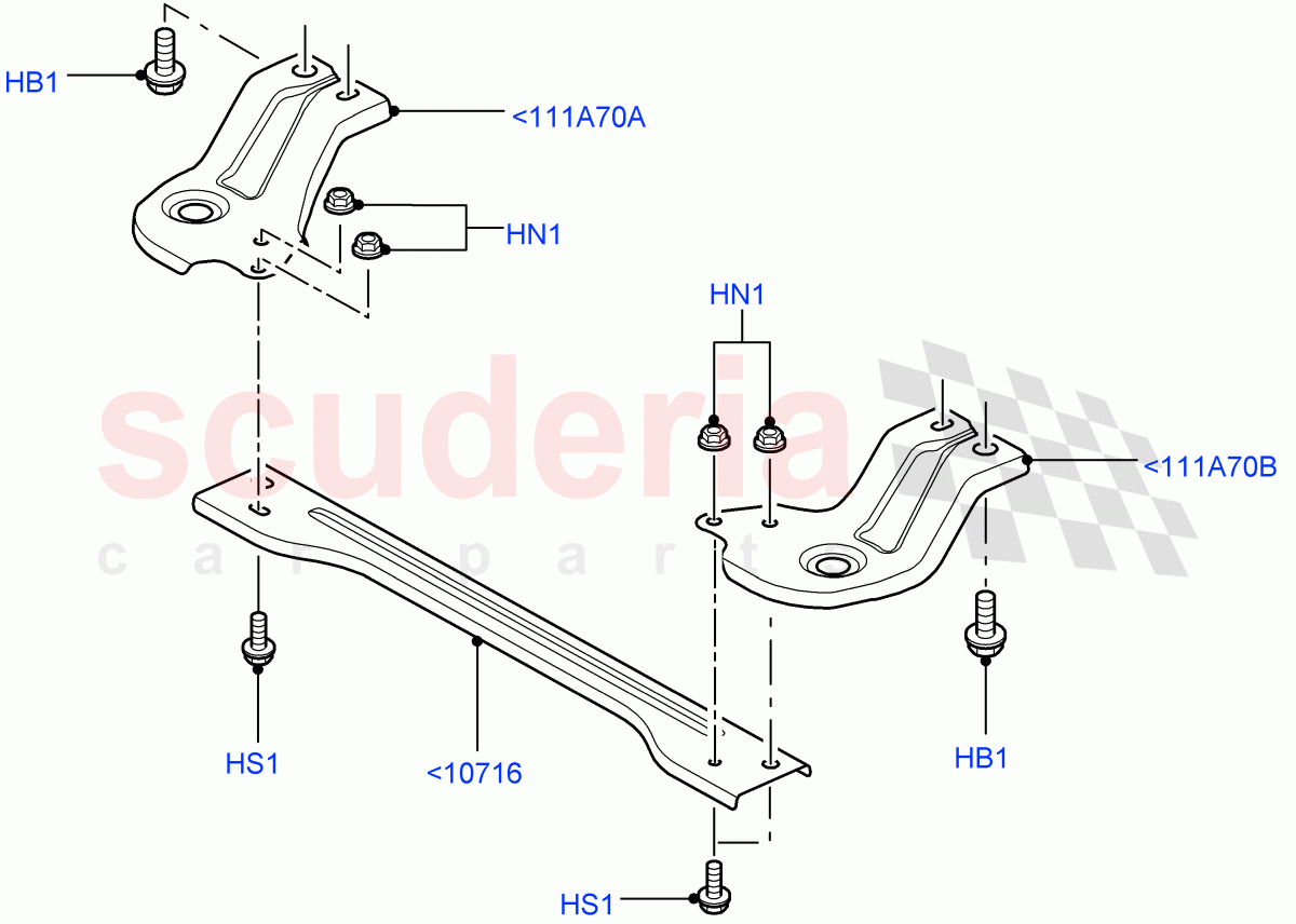 Front Panels, Aprons & Side Members(Crossmember)(Changsu (China))((V)FROMEG000001) of Land Rover Land Rover Range Rover Evoque (2012-2018) [2.0 Turbo Petrol AJ200P]