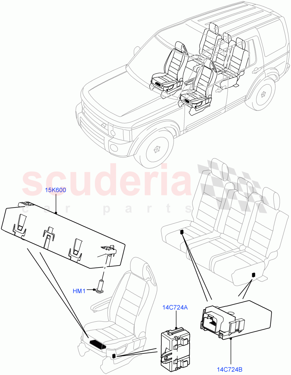 Vehicle Modules And Sensors (Seats) ((V) FROMEA000001) of Land Rover Land Rover Discovery 4 (2010-2016) [2.7 Diesel V6]