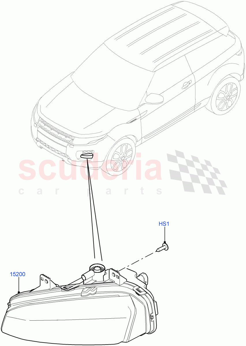 Front Fog Lamps(Itatiaia (Brazil),With Front Fog Lamps,With Smoked Front Fog Lamps)((V)FROMGT000001) of Land Rover Land Rover Range Rover Evoque (2012-2018) [2.0 Turbo Diesel]