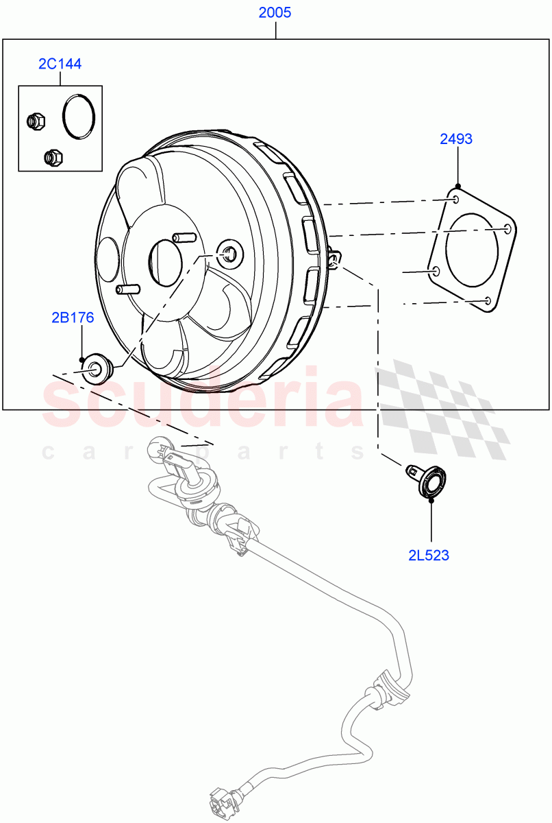 Brake Booster (Itatiaia (Brazil)) ((V) FROMGT000001) of Land Rover Land Rover Range Rover Evoque (2012-2018) [2.0 Turbo Diesel]