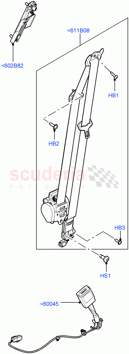 Front Seat Belts(Itatiaia (Brazil))((V)FROMGT000001) of Land Rover Land Rover Range Rover Evoque (2012-2018) [2.0 Turbo Diesel]